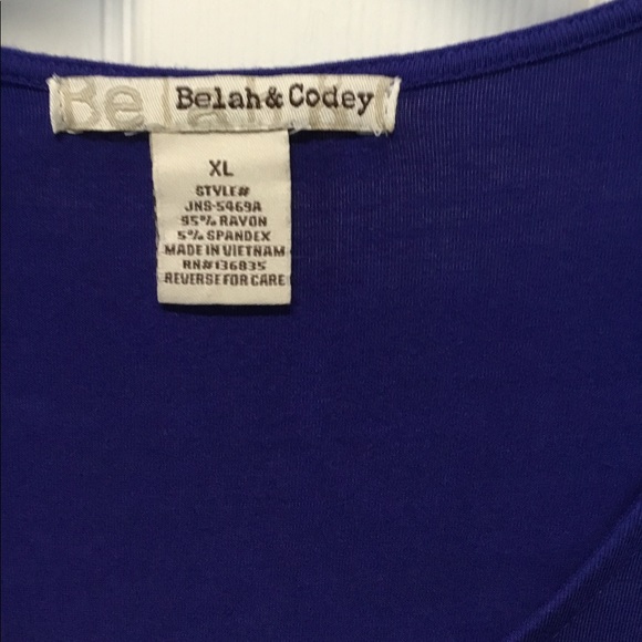 💙🤍LADIES COBALT BLUE TUNIC BLOUSE🤍💙 - Picture 5 of 5